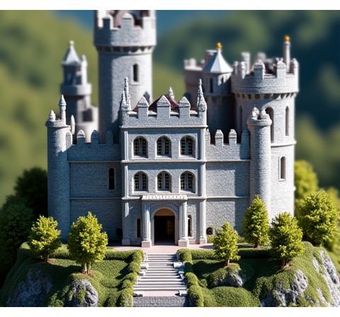 Maquette de château familial