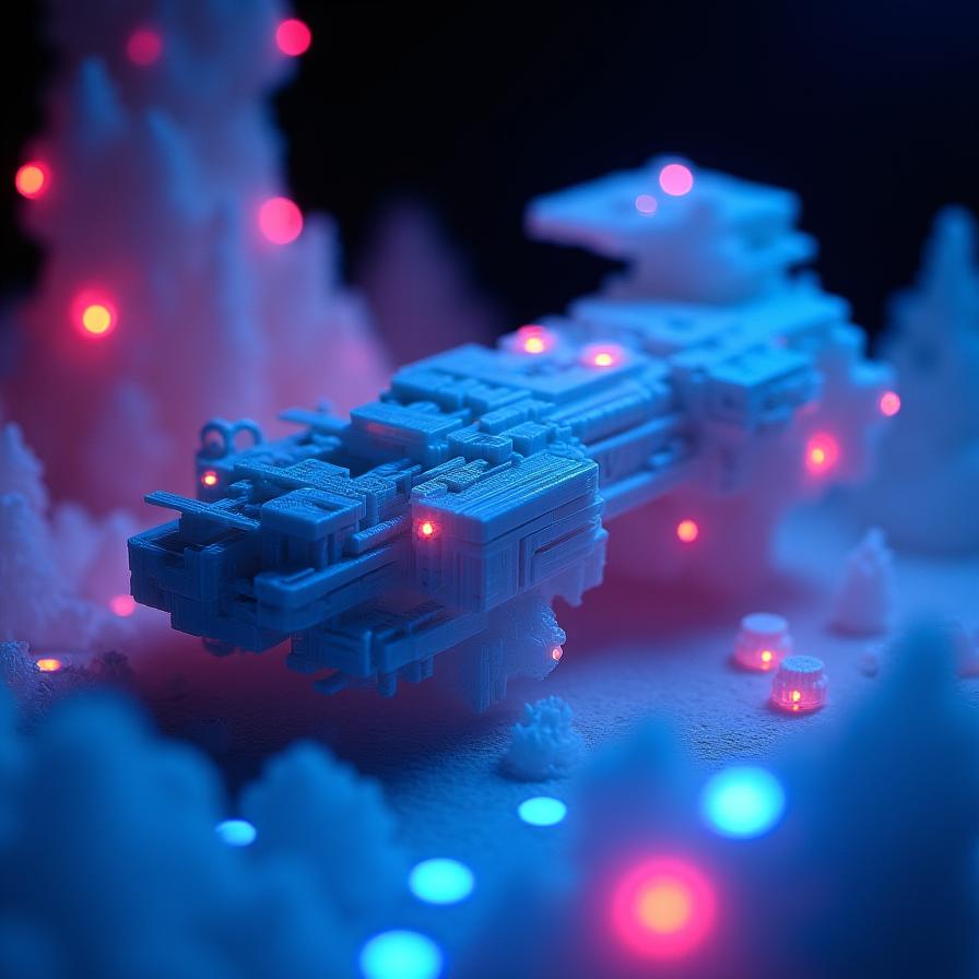 Miniature interactive avec éclairage LED et innovation 3D