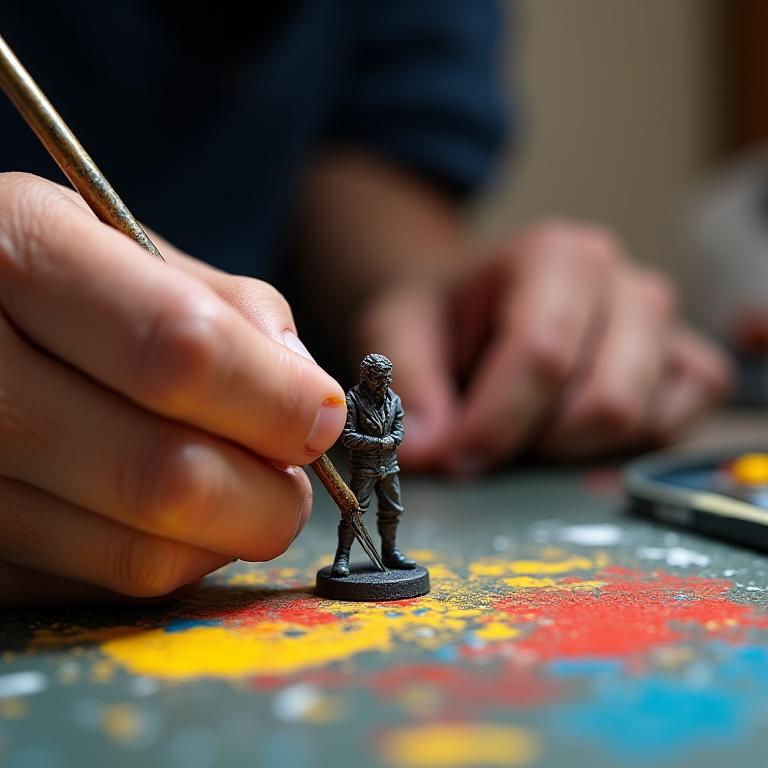Peinture détaillée de miniature par nos artistes