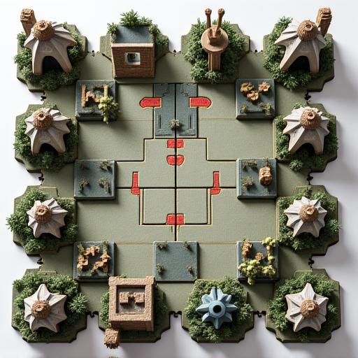 Terrains modulaires pour jeux de plateau